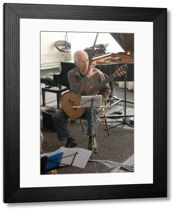 Framed Print : John Williams, Watermill Jazz Club, Dorking, Surrey, UK, 14 May 2019. Creator: Brian O Connor