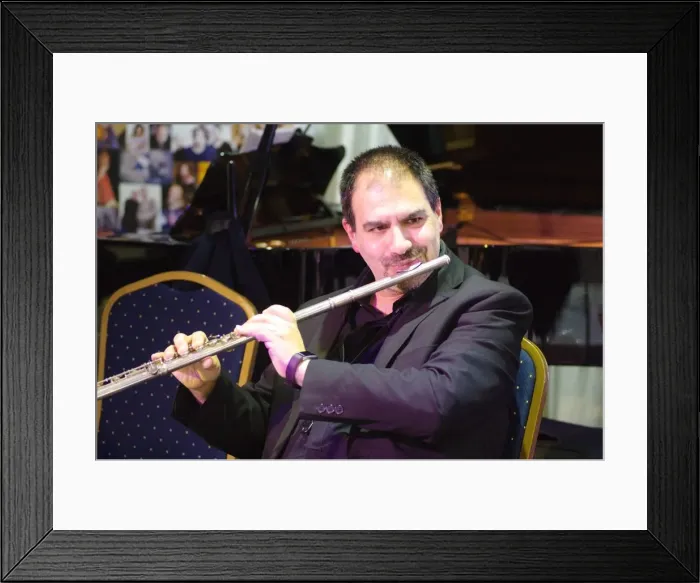 Framed Print : Andy Panayi, Watermill Jazz Club, Dorking, Surrey, 12 March 2019. Creator: Brian O Connor Framed Print : Andy Panayi, Watermill Jazz Club, Dorking, Surrey, 12 March 2019. Creator: Brian O Connor