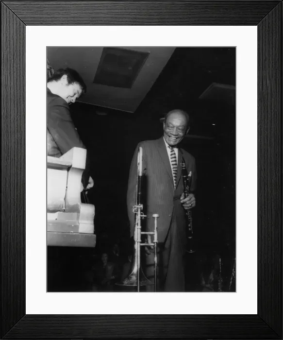 Framed Print : Edmond Hall, Mick Gilligan and the Alan Elsdon Band, 1966. Creator: Brian Foskett Framed Print : Edmond Hall, Mick Gilligan and the Alan Elsdon Band, 1966. Creator: Brian Foskett