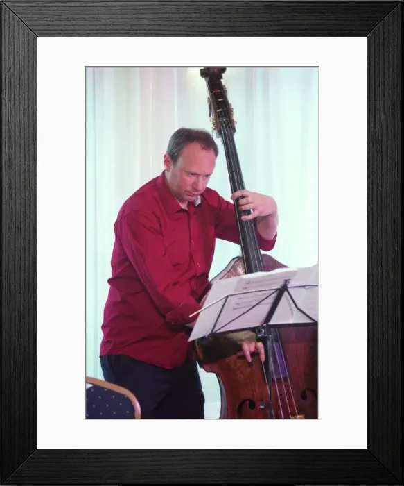 Framed Print : Oli Hayhurst, Watermill Jazz Club, Dorking, Surrey, UK, 14 May 2019. Creator: Brian O Connor Framed Print : Oli Hayhurst, Watermill Jazz Club, Dorking, Surrey, UK, 14 May 2019. Creator: Brian O Connor