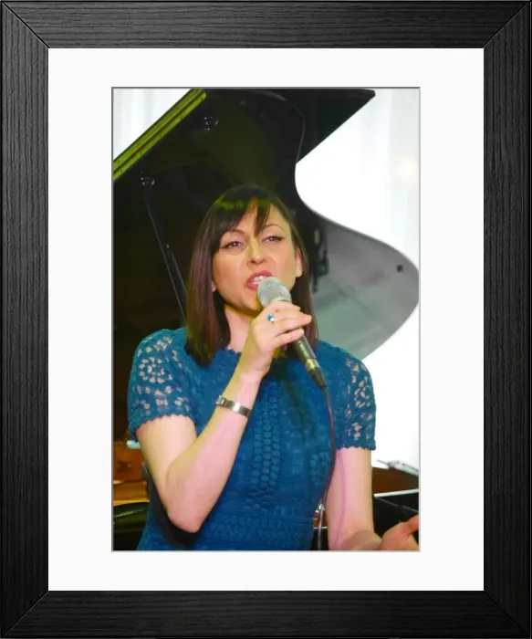 Framed Print : Georgia Mancio, Watermill Jazz Club, Dorking, Surrey, UK, 14 May 2019. Creator: Brian O Connor Framed Print : Georgia Mancio, Watermill Jazz Club, Dorking, Surrey, UK, 14 May 2019. Creator: Brian O Connor