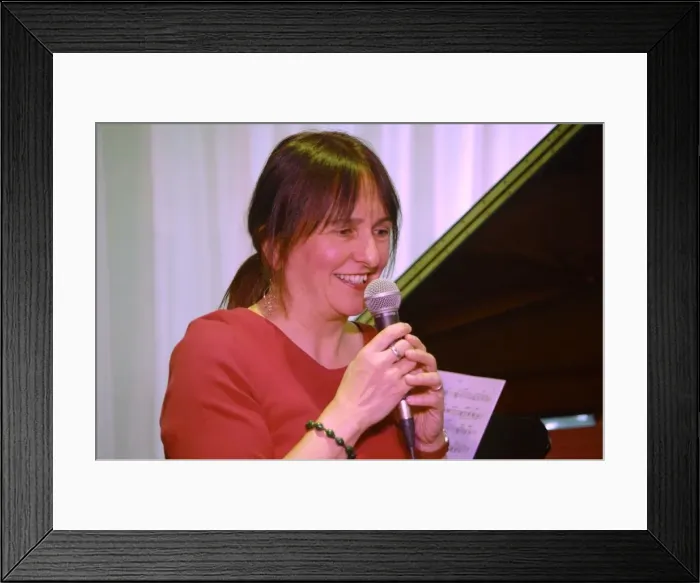 Framed Print : Kate Williams, Watermill Jazz Club, Dorking, Surrey, UK, 14 May 2019. Creator: Brian O Connor