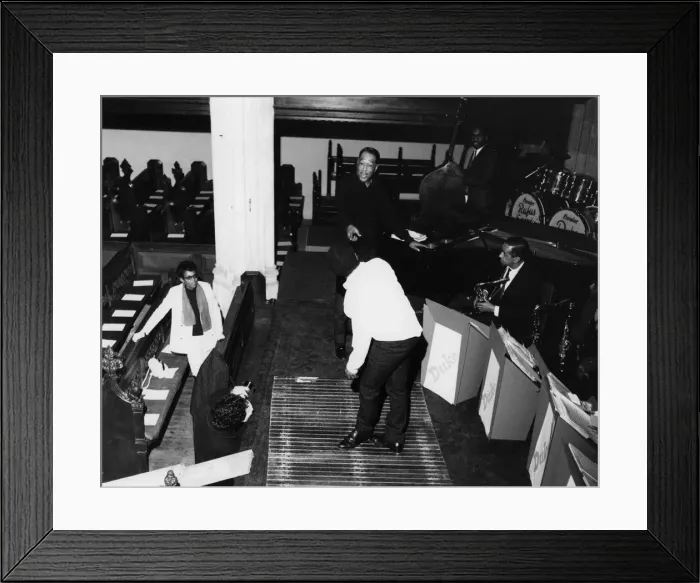 Framed Print : Duke Ellington, rehearsal for a Sacred Concert at Great St Marys Church, Cambridge, 1967 Framed Print : Duke Ellington, rehearsal for a Sacred Concert at Great St Marys Church, Cambridge, 1967