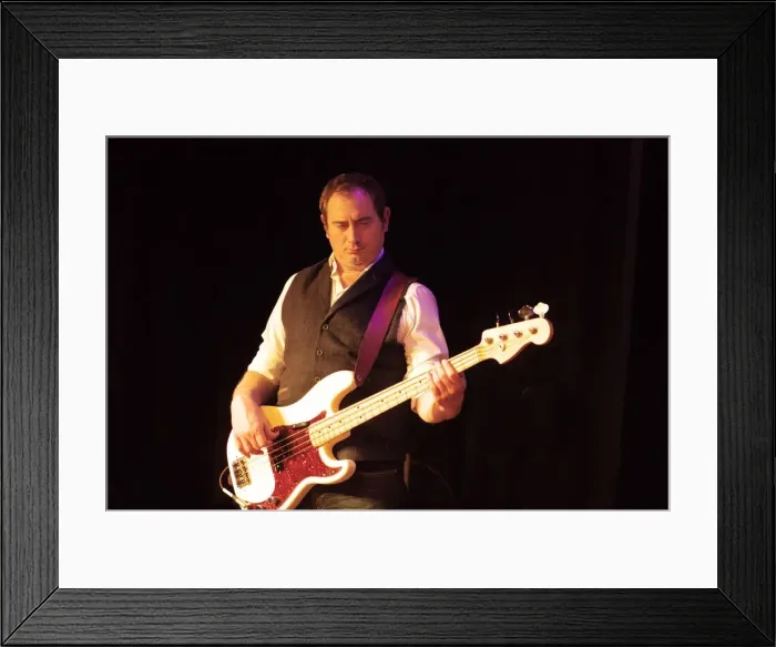 Framed Print : Mat Beable, Crawley Blues Club, Hawth, Crawley, West Sussex, 7 April 2019. Creator: Brian O Connor Framed Print : Mat Beable, Crawley Blues Club, Hawth, Crawley, West Sussex, 7 April 2019. Creator: Brian O Connor