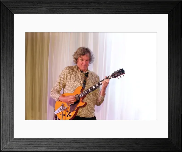 Framed Print : John Etheridge, Watermill Jazz Club, Dorking, Surrey, 28 May 2019. Creator: Brian O Connor Framed Print : John Etheridge, Watermill Jazz Club, Dorking, Surrey, 28 May 2019. Creator: Brian O Connor