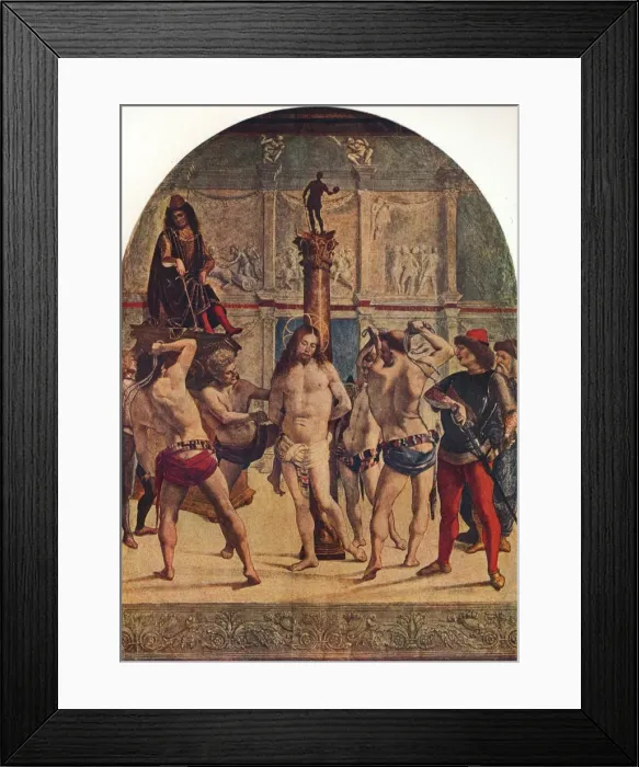 Framed Print : The Flagellation of Christ, 1482-1485, (1930). Creator: Luca Signorelli Framed Print : The Flagellation of Christ, 1482-1485, (1930). Creator: Luca Signorelli