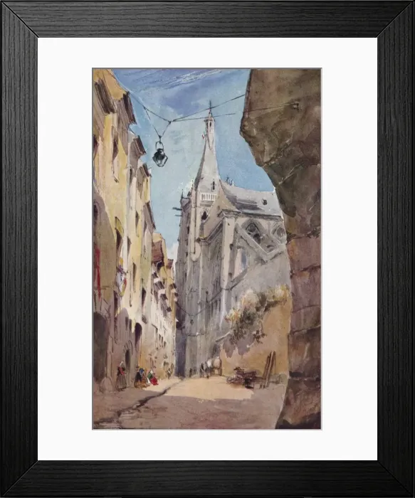 Framed Print : The Church of St. Severin, Paris, 1831, (1930). Creator: James Holland Framed Print : The Church of St. Severin, Paris, 1831, (1930). Creator: James Holland