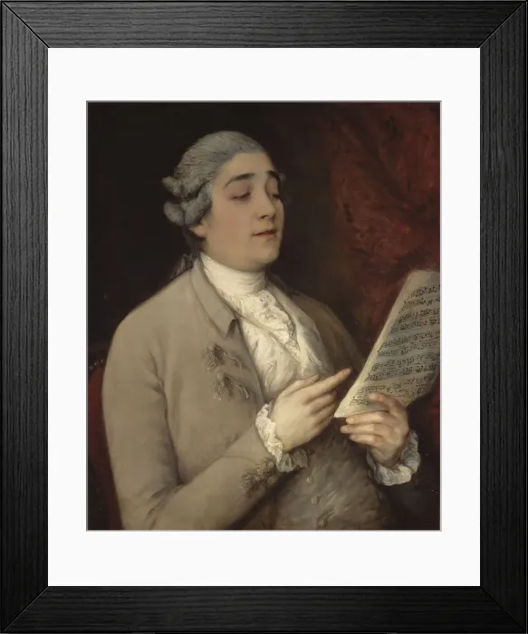 Framed Print : Portrait of Giusto Ferdinando Tenducci (1736-1790), known as il Senesino, ca 1770 Framed Print : Portrait of Giusto Ferdinando Tenducci (1736-1790), known as il Senesino, ca 1770