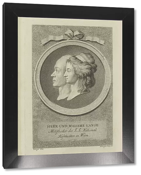Joseph Lange (1751-1831) and Aloisia Lange, nee Weber (1760-1839), 1785. Creator: Berger