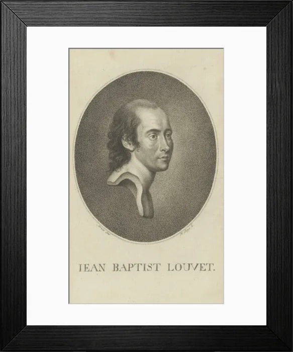 Framed Print : Jean-Baptiste Louvet de Couvray (1760-1797), 1790s. Creator: Lips, Johann Heinrich (1758-1817) Framed Print : Jean-Baptiste Louvet de Couvray (1760-1797), 1790s. Creator: Lips, Johann Heinrich (1758-1817)