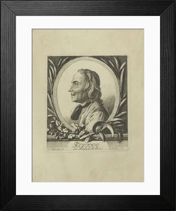 Framed Print : Portrait of Jakob Kleinjogg Gujer (1718-1785), 1772. Creator: Schellenberg, Johann Rudolf Framed Print : Portrait of Jakob Kleinjogg Gujer (1718-1785), 1772. Creator: Schellenberg, Johann Rudolf