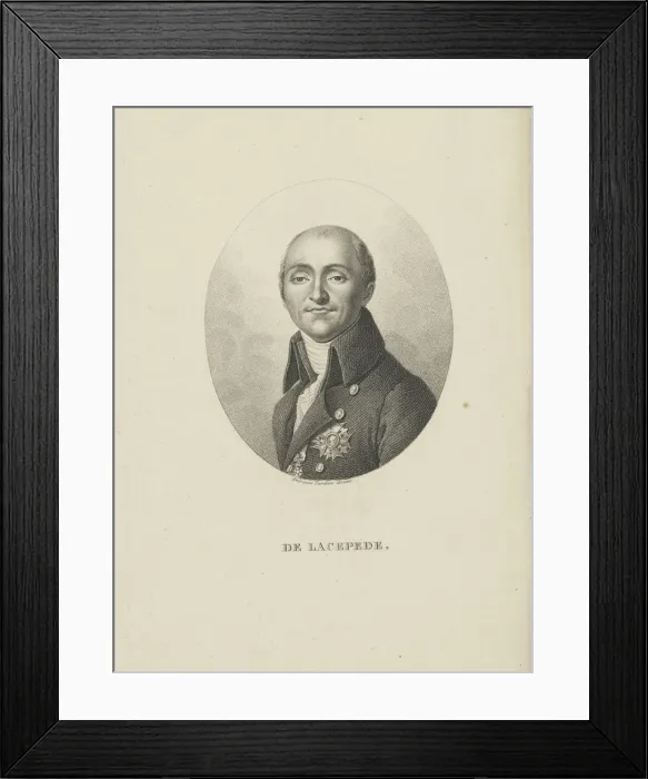 Framed Print : Bernard-Germain-Etienne de la Ville-sur-Illon, comte de Lacepede (1756-1815), c Framed Print : Bernard-Germain-Etienne de la Ville-sur-Illon, comte de Lacepede (1756-1815), c
