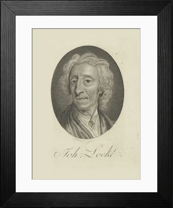 Framed Print : Portrait of the physician and philosopher John Locke (1632-1704), ca 1770. Creator: Geyser Framed Print : Portrait of the physician and philosopher John Locke (1632-1704), ca 1770. Creator: Geyser