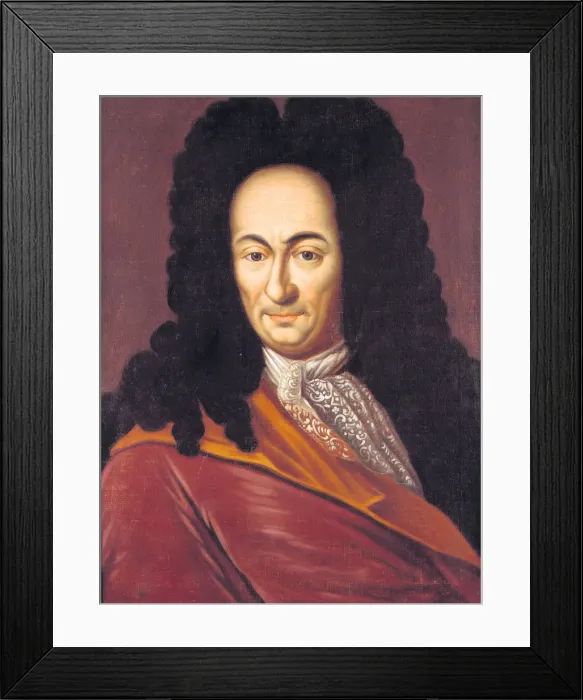 Framed Print : Gottfried Wilhelm Leibniz (1646-1716), c. 1710. Creator: Anonymous Framed Print : Gottfried Wilhelm Leibniz (1646-1716), c. 1710. Creator: Anonymous