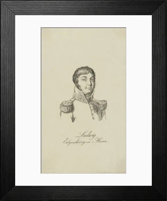 Framed Print : Portrait of Louis I, Grand Duke of Hesse (1753-1830), 1806. Creator: Anonymous Framed Print : Portrait of Louis I, Grand Duke of Hesse (1753-1830), 1806. Creator: Anonymous