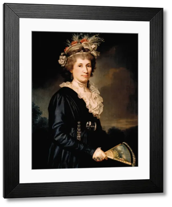 Framed Print : Gertrud Elisabeth Mara, nee Schmeling (1749-1833). Creator: Anonymous Framed Print : Gertrud Elisabeth Mara, nee Schmeling (1749-1833). Creator: Anonymous