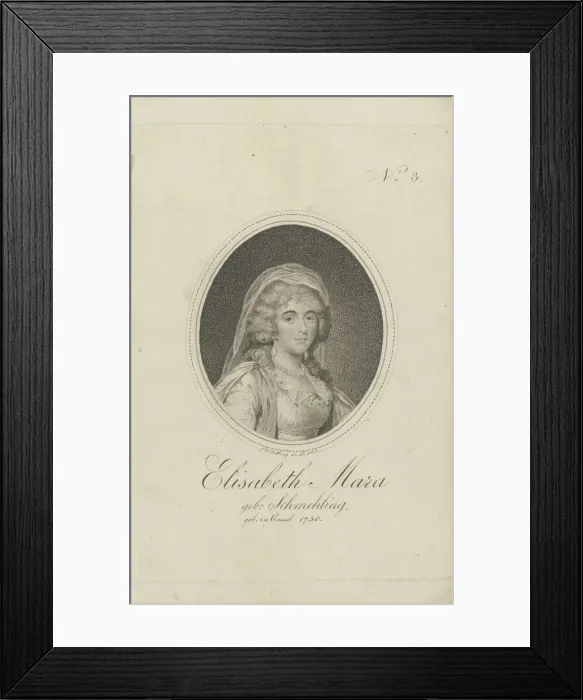 Framed Print : Gertrud Elisabeth Mara, nee Schmeling (1749-1833), 1803. Creator: Nettling, Friedrich Wilhelm Framed Print : Gertrud Elisabeth Mara, nee Schmeling (1749-1833), 1803. Creator: Nettling, Friedrich Wilhelm