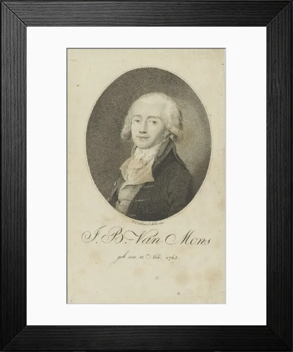 Framed Print : Portrait of Jean-Baptiste Van Mons (1765-1842), 1800. Creator: Bollinger, Friedrich Wilhelm Framed Print : Portrait of Jean-Baptiste Van Mons (1765-1842), 1800. Creator: Bollinger, Friedrich Wilhelm