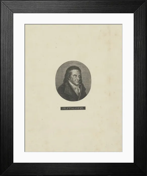 Framed Print : Portrait of Johann Heinrich Pestalozzi (1746-1827), c. 1830. Creator: Anonymous Framed Print : Portrait of Johann Heinrich Pestalozzi (1746-1827), c. 1830. Creator: Anonymous