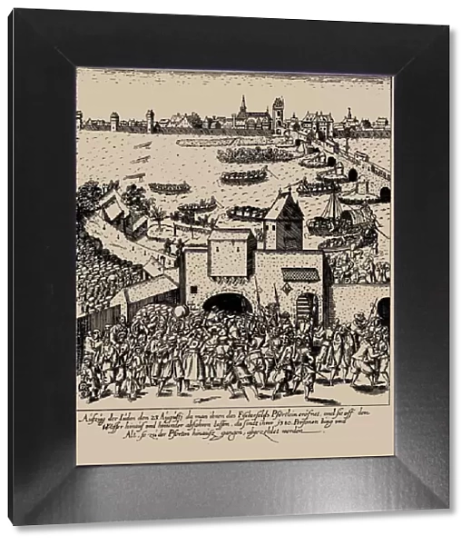 The Fettmilch Rising. Expulsion of the jews from Frankfurt on August 23, 1614, c