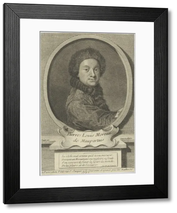 Framed Print : Pierre Louis Moreau de Maupertuis (1698-1759), 1743. Creator: Desrochers, Etienne-Jehandier Framed Print : Pierre Louis Moreau de Maupertuis (1698-1759), 1743. Creator: Desrochers, Etienne-Jehandier