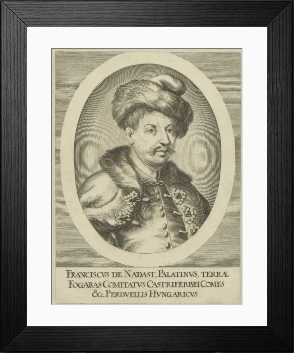 Framed Print : Count Ferenc Nadasdy (1625-1671), 1677. Creator: Anonymous Framed Print : Count Ferenc Nadasdy (1625-1671), 1677. Creator: Anonymous