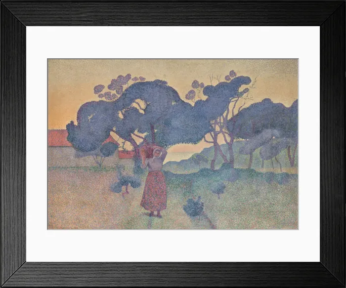 Framed Print : La Ferme (Soir), 1893. Creator: Cross, Henri Edmond (1856-1910) Framed Print : La Ferme (Soir), 1893. Creator: Cross, Henri Edmond (1856-1910)
