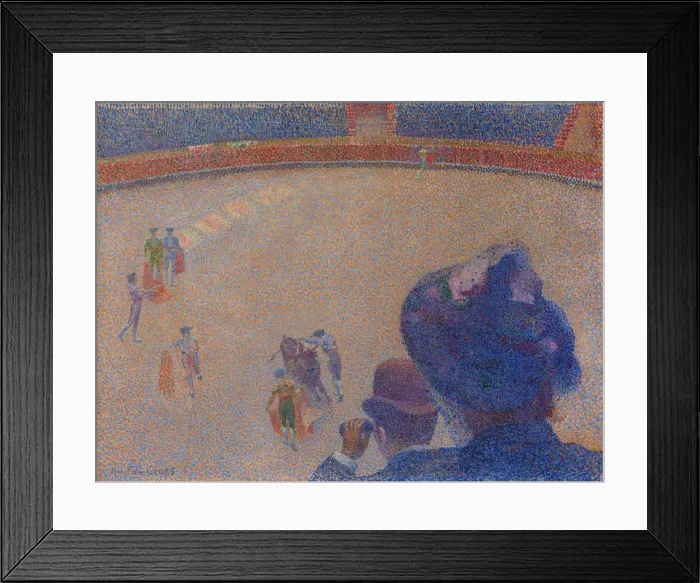 Framed Print : Course de taureaux, 1891-1892. Creator: Cross, Henri Edmond (1856-1910) Framed Print : Course de taureaux, 1891-1892. Creator: Cross, Henri Edmond (1856-1910)