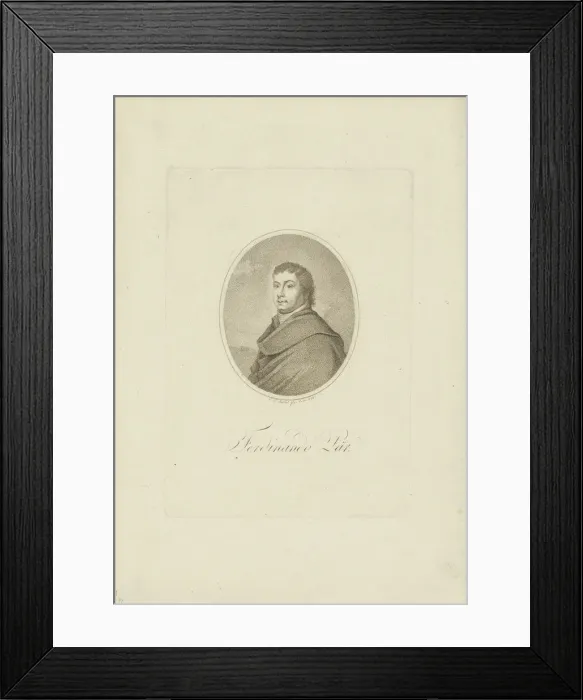 Framed Print : Portrait of Ferdinando Paer (1771-1839), 1802. Creator: Riedel, Carl Traugott (1769-c Framed Print : Portrait of Ferdinando Paer (1771-1839), 1802. Creator: Riedel, Carl Traugott (1769-c