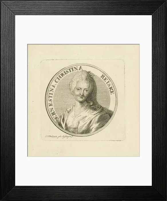 Framed Print : Portrait of Ernestine Christine Reiske, nee Müller (1735-1798), c. 1780 Framed Print : Portrait of Ernestine Christine Reiske, nee Müller (1735-1798), c. 1780