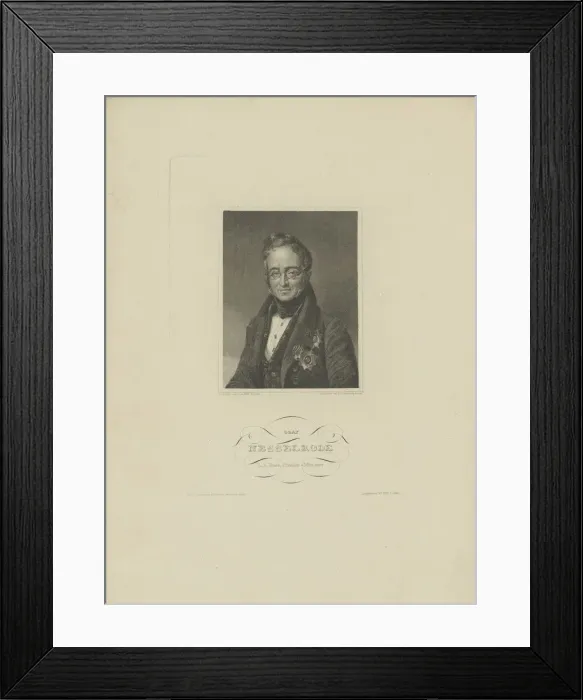 Framed Print : Portrait of Count Karl Robert Nesselrode (1780-1862), 1832. Creator: Lehmann, F. L Framed Print : Portrait of Count Karl Robert Nesselrode (1780-1862), 1832. Creator: Lehmann, F. L