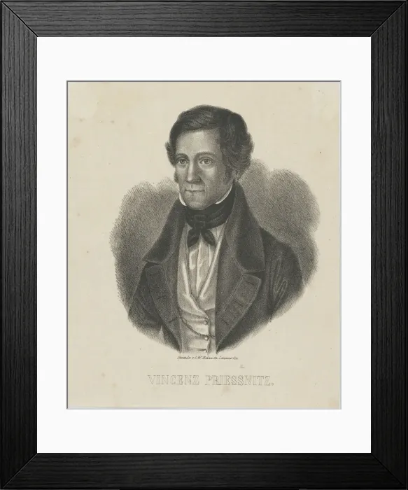 Framed Print : Portrait of Vincenz Priessnitz (1799-1851), c. 1840. Creator: Anonymous Framed Print : Portrait of Vincenz Priessnitz (1799-1851), c. 1840. Creator: Anonymous
