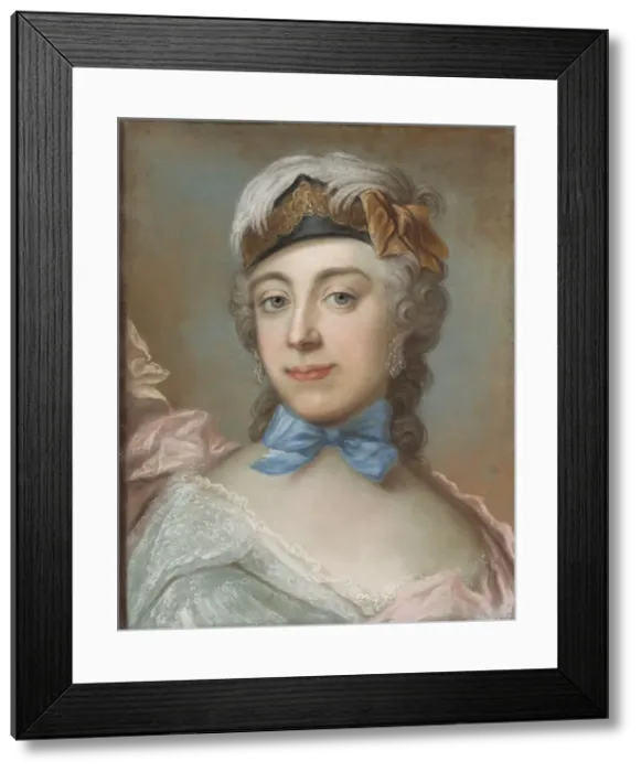 Framed Print : Portrait of Baroness Ulrika Charlotta Sprengtporten (1724-1780). Creator: Lundberg Framed Print : Portrait of Baroness Ulrika Charlotta Sprengtporten (1724-1780). Creator: Lundberg