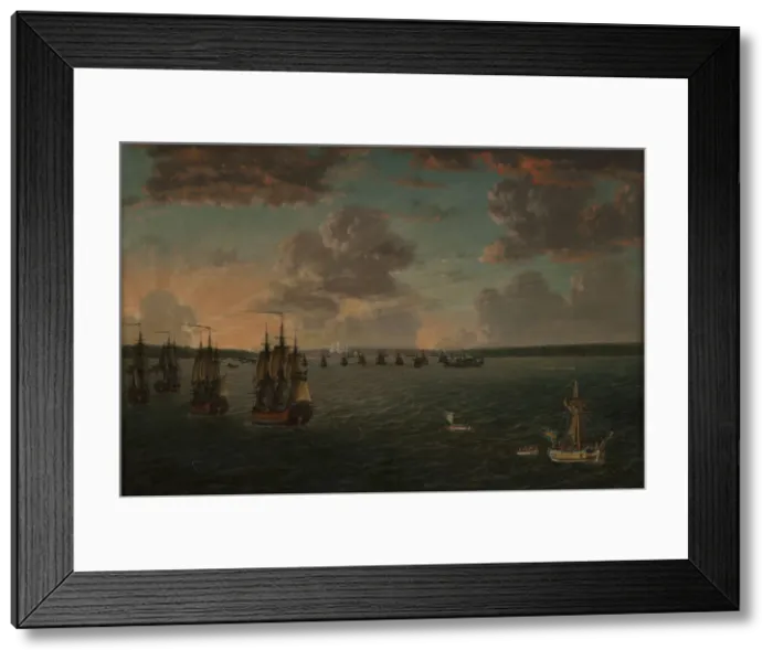 Framed Print : The Battle of Vyborg Bay on July 3, 1790, 1791. Creator: Schoultz, Johan Tietrich (1754-1807) Framed Print : The Battle of Vyborg Bay on July 3, 1790, 1791. Creator: Schoultz, Johan Tietrich (1754-1807)