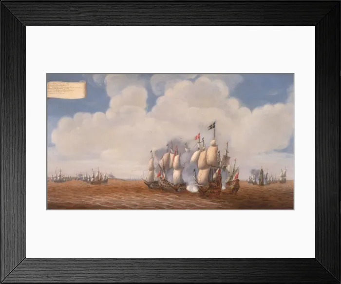 Framed Print : The first battle of Oland on 31 May 1564, Second Half of the 17th cen Creator: Soest