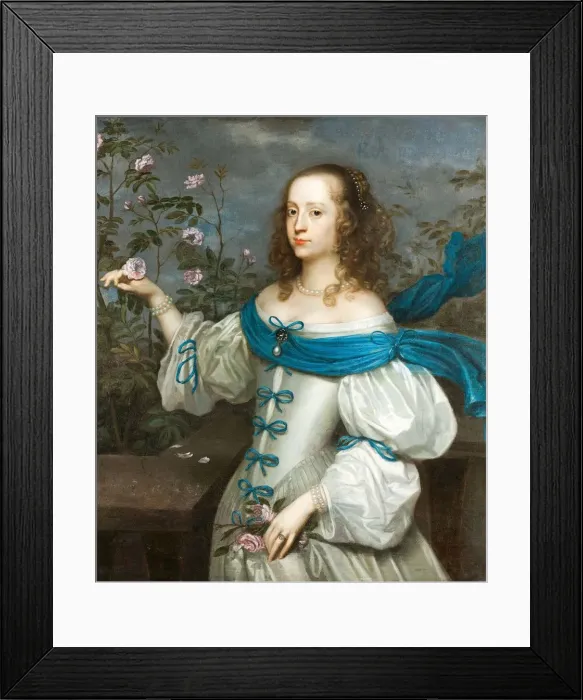 Framed Print : Portrait of Beata Elisabet von Konigsmarck (1637-1723), ca 1654. Creator: Munnichhoven Framed Print : Portrait of Beata Elisabet von Konigsmarck (1637-1723), ca 1654. Creator: Munnichhoven