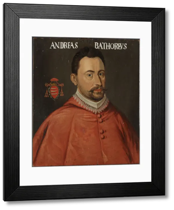 Framed Print : Portrait of Cardinal Andrew Bathory (1563-1599), ca 1690. Creator: Anonymous Framed Print : Portrait of Cardinal Andrew Bathory (1563-1599), ca 1690. Creator: Anonymous