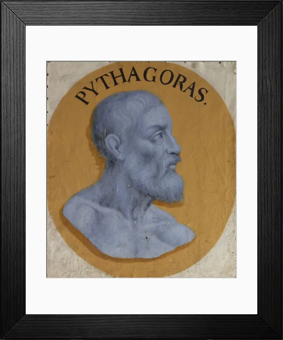 Framed Print : Pythagoras of Samos, c. 1650-1660. Creator: Sandrart, Joachim, von (1606-1688)