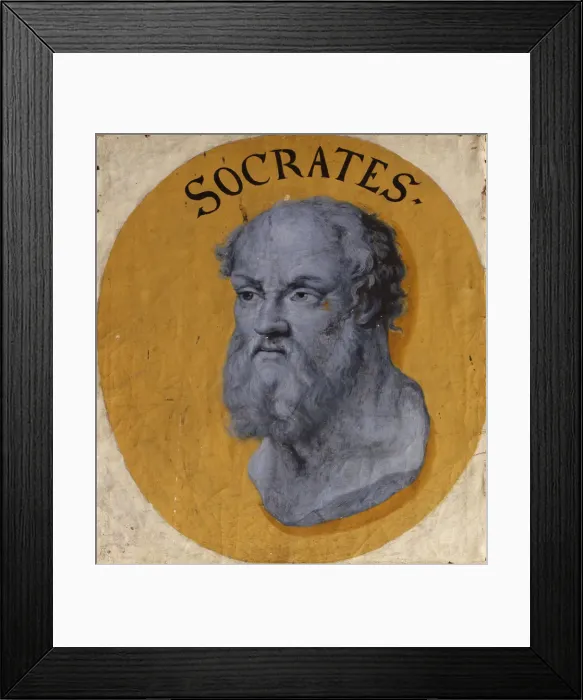 Framed Print : Socrates, c. 1670. Creator: Sandrart, Joachim, von (1606-1688) Framed Print : Socrates, c. 1670. Creator: Sandrart, Joachim, von (1606-1688)