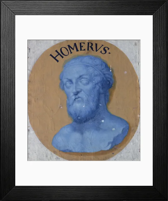 Framed Print : Homer, c. 1670. Creator: Sandrart, Joachim, von (1606-1688) Framed Print : Homer, c. 1670. Creator: Sandrart, Joachim, von (1606-1688)