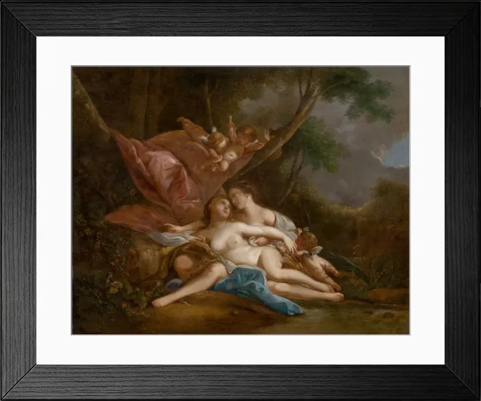 Framed Print : Diana and Callisto, 1760. Creator: Boucher, Francois (1703-1770) Framed Print : Diana and Callisto, 1760. Creator: Boucher, Francois (1703-1770)