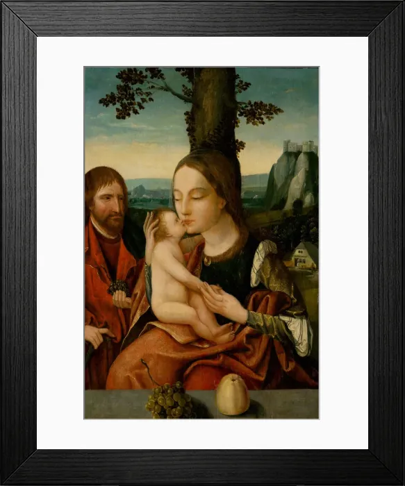 Framed Print : The Holy Family, 1530. Creator: Master of Antwerp (active ca. 1520) Framed Print : The Holy Family, 1530. Creator: Master of Antwerp (active ca. 1520)
