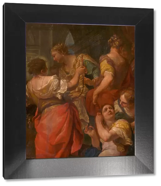 Achilles and the Daughters of Lycomedes, c. 1680. Creator: Molinari, Antonio (1655-1704)