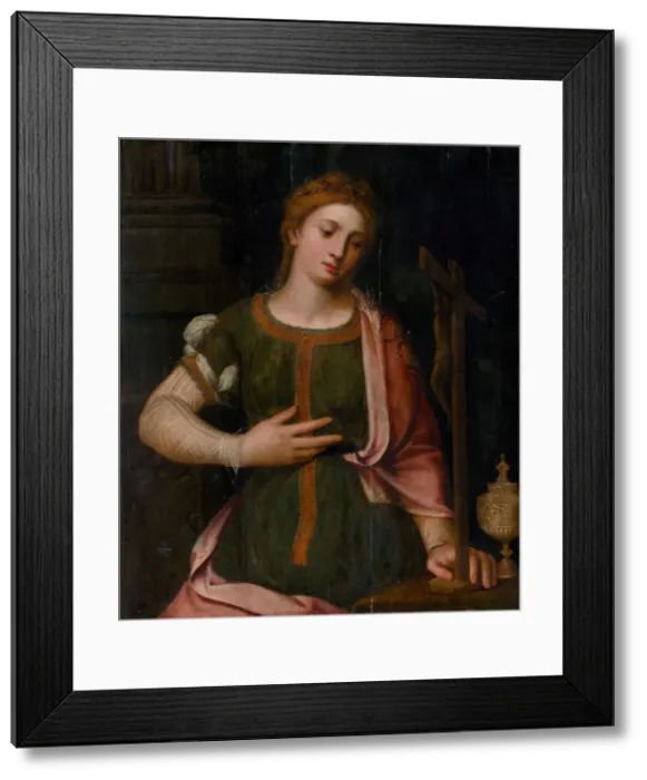 Framed Print : The Repentant Mary Magdalene, 1540. Creator: Master of Antwerp (active ca. 1520) Framed Print : The Repentant Mary Magdalene, 1540. Creator: Master of Antwerp (active ca. 1520)