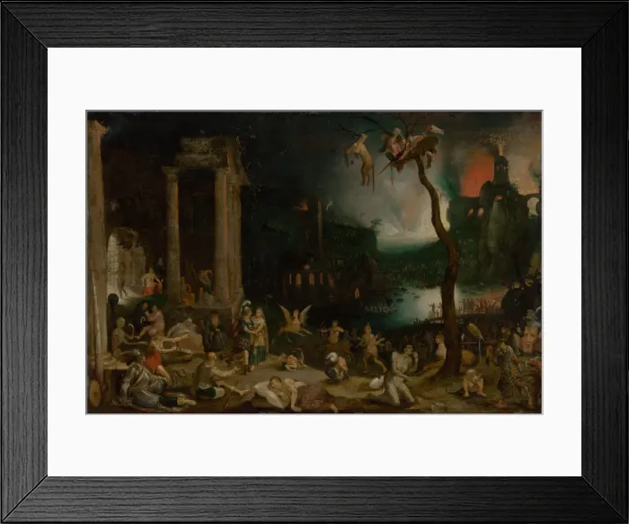 Framed Print : Aeneas and the Sibyl in the Underworld, ca 1604. Creator: Brueghel, Jan, the Elder (1568-1625) Framed Print : Aeneas and the Sibyl in the Underworld, ca 1604. Creator: Brueghel, Jan, the Elder (1568-1625)