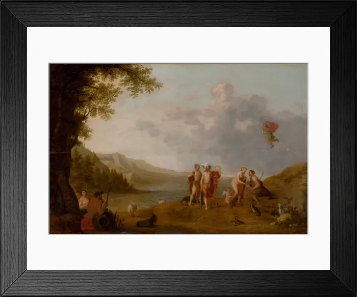 Framed Print : The Judgement of Paris, c. 1650. Creator: Willaerts, Cornelis Adamsz. (1590-1666) Framed Print : The Judgement of Paris, c. 1650. Creator: Willaerts, Cornelis Adamsz. (1590-1666)