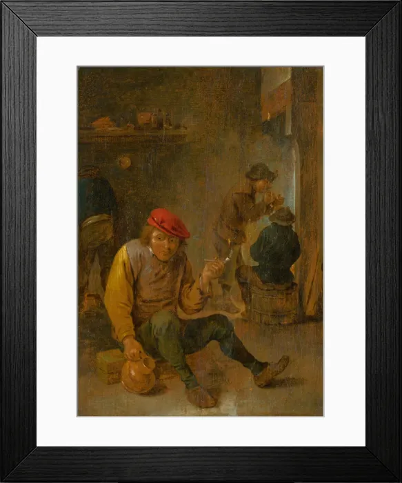 Framed Print : A smoker, c. 1650. Creator: Teniers, David, the Younger (1610-1690) Framed Print : A smoker, c. 1650. Creator: Teniers, David, the Younger (1610-1690)