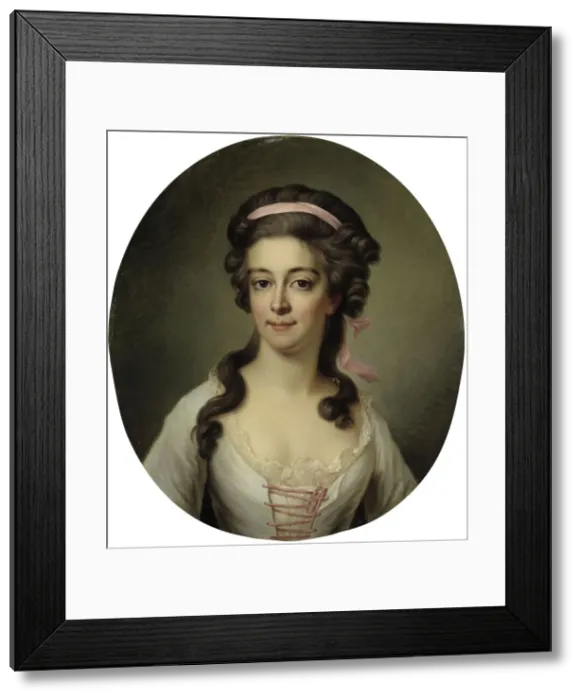 Framed Print : Portrait of Countess Maria Eleonora Lewenhaupt, nee Koskull (1765-1823). Creator: Bjork Framed Print : Portrait of Countess Maria Eleonora Lewenhaupt, nee Koskull (1765-1823). Creator: Bjork