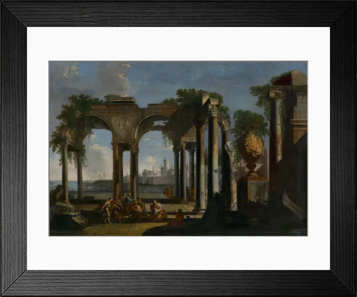 Framed Print : Saint Paul preaching at Campagna, ca 1735. Creator: Pannini (Panini), Giovanni Paolo (1691-1765) Framed Print : Saint Paul preaching at Campagna, ca 1735. Creator: Pannini (Panini), Giovanni Paolo (1691-1765)