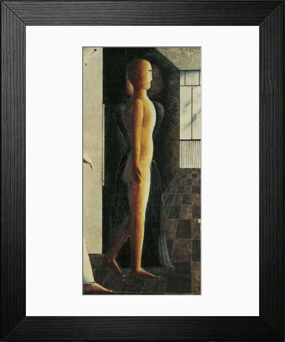 Framed Print : Nude, woman and Coming, 1925. Creator: Schlemmer, Oskar (1888-1943) Framed Print : Nude, woman and Coming, 1925. Creator: Schlemmer, Oskar (1888-1943)